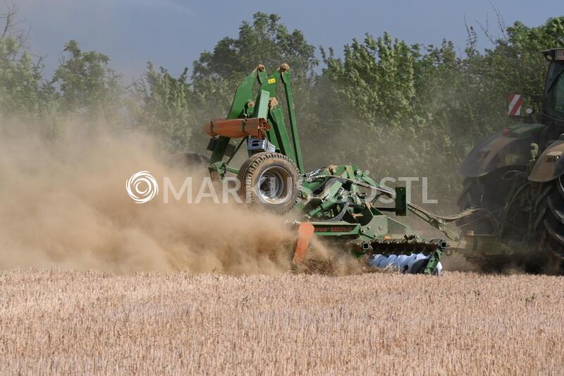 Stoppelsturz mit John Deere und Scheibenegge