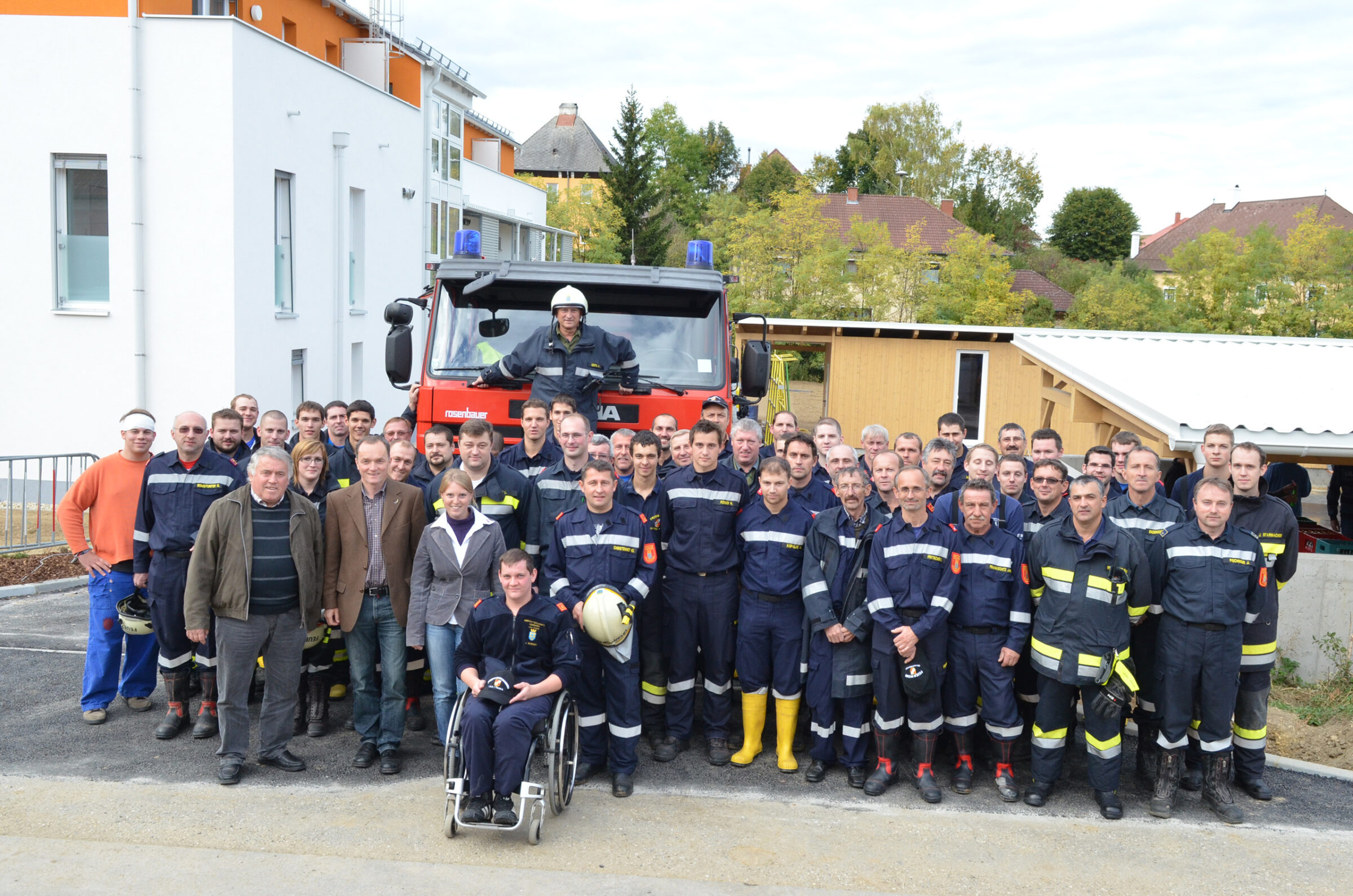 Anno dazumal: Feuerwehrübung Wohnhausanlage Gnadendorf