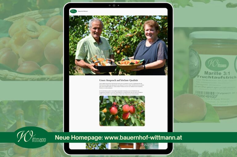Neue Homepage www.bauernhof-wittmann.at