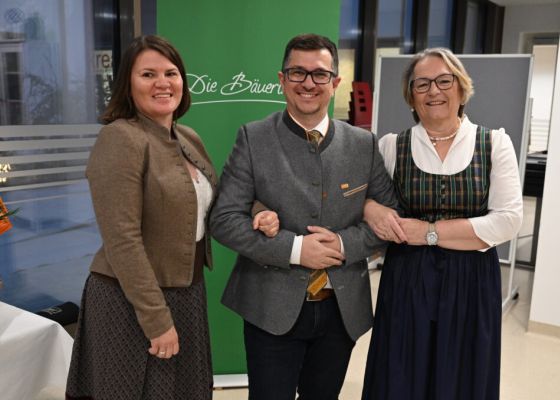 Markus Göstl und Bäuerinnen