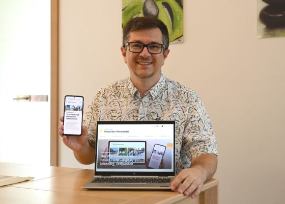 Markus Göstl mit PC