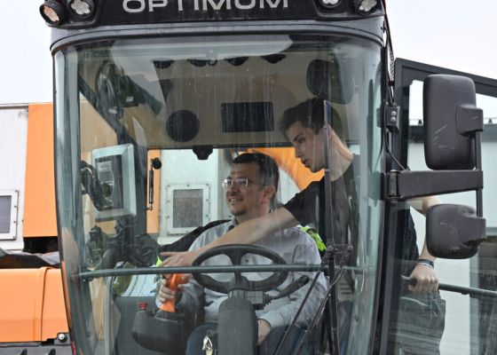 Markus Göstl in der Lesemaschine