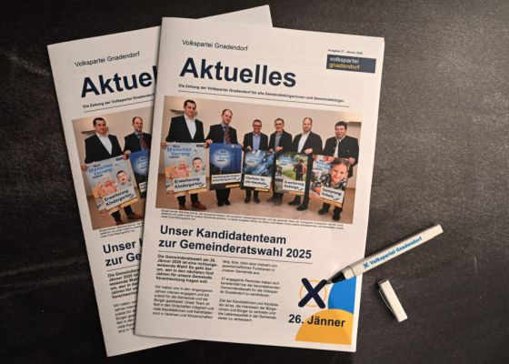 Zeitung der Volkspartei Gnadendorf