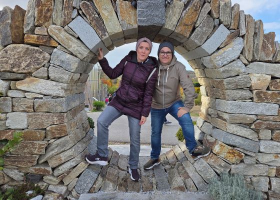 Sonja und Markus Göstl im Erlebnisgarten